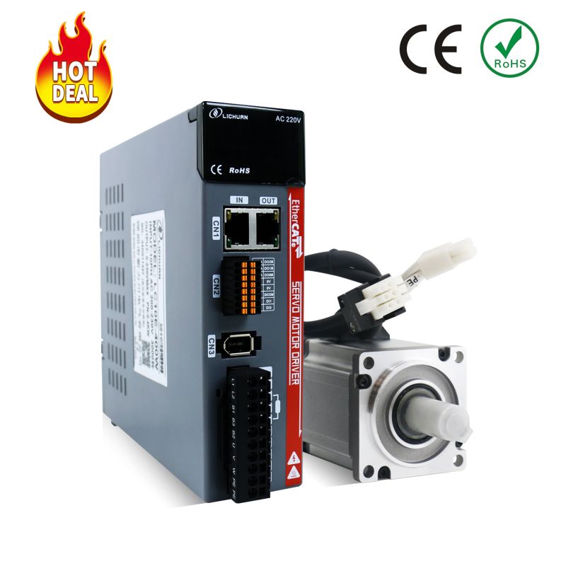 Ethercat AC Servo Motor 200W 3000rpm 0.637nm A Kit