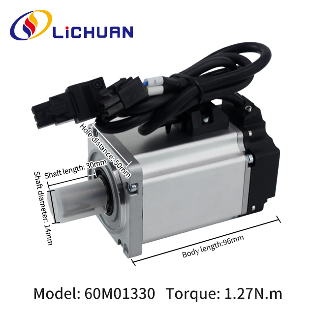 80mm Flange Series AC 220V 5 Pairs of Poles 750W 1KW Servo Motor